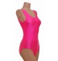 Angela Sleeveless Dance Leotard Flo Pink Lycra