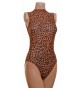 Polly Sleeveless Polo Dance Leotard Leopard Print