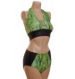 POLE DYNAMIX GREEN SNAKE HALTER NECK SET