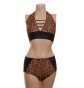 POLE DYNAMIX LEOPARD CROPTOP AND NIX HALTER NECK SET