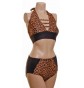 POLE DYNAMIX LEOPARD CROPTOP AND NIX HALTER NECK SET