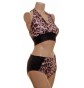 POLE DYNAMIX CLOUDED LEOPARD CROPTOP AND NIX HALTER NECK SET