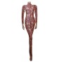 Elsa Brown Snake Print Catsuit