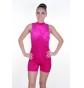 Lauren Sleeveless Polo Unitard Velvet