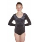 Keely Long Sleeved Dance Leotard Velvet