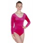 Keely Long Sleeved Dance Leotard Velvet