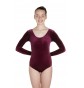 Keely Long Sleeved Dance Leotard Velvet