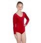 Keely Long Sleeved Dance Leotard Velvet