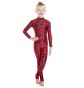 Elsa Red Leopard Print Catsuit