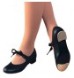 925 Black Capezio Low Heel PU Tap Dance Shoes