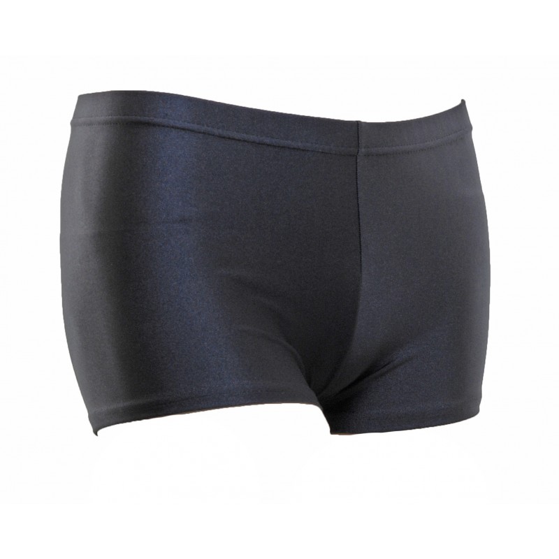 Black lycra top hot pants