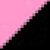 velvet/lycra-2 - Flo Pink Top/Black Bottom  ()